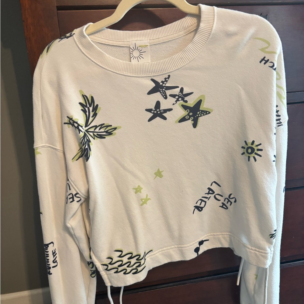 Offline Aerie Land and Sea Tie Sweatshirt